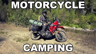 Solo Motorcycle Camping in North Idaho Backcountry  KLR650s [upl. by Ramon]