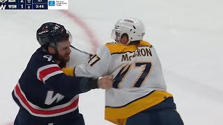 Tom Wilson And Michael McCarron Drop The Gloves [upl. by Adnovahs721]