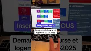 Crous  Demande de bourse et logement 2024  2025 crous campusfrance parcoursup [upl. by Christiano25]