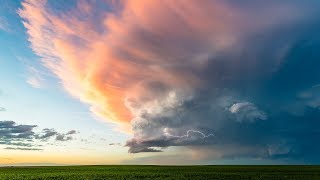 Spectacular Storm Time Lapse  Isolated Supercell Thunderstorm and Lightning [upl. by Shela]