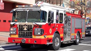 Philadelphia Fire Department Squrt 8 Responding [upl. by Raf892]