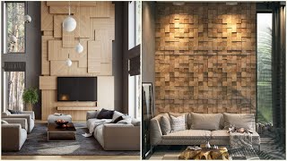 Trendy Living Room Wall Decorating Ideas For Home Interior Wall Design Wall Decoration Cladding [upl. by Tranquada]