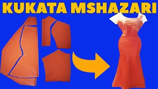 JINSI YA KUKATA MSHAZARIEPHARK FASHION DIY SEWING TIPS [upl. by Jehiah89]