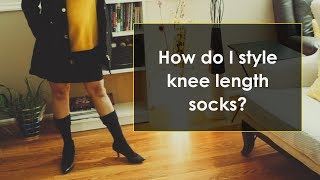 How do I style knee length socks  Akanksha [upl. by Lesde606]