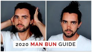 THE 2020 Man Bun Tutorial Guide How to Grow and Wear ProsCons and Different Man Bun Styles [upl. by Cheng213]