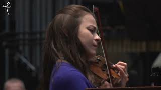 Liya PETROVA Kirill KARABITS and BSO rehearse Korngold violin concerto [upl. by Notfol]