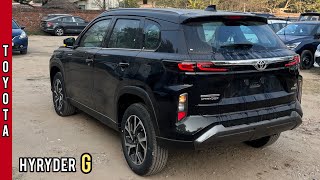 New Toyota Hyryder G Hybrid 2023 🔥 Rs 1749L  Black Colour  Detailed Walkaround Review [upl. by Etnad]