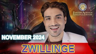 ZWILLINGE MONATSHOROSKOP NOVEMBER 2024 ZEHNSTERN ASTROLOGIE [upl. by Silrak]