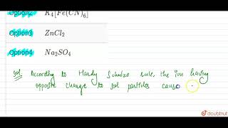 A sol has positively charged colloidal particles Which of the following solution is [upl. by Malcah]