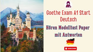 A1 Hören Modelltest mit Antworten 2024  Start Deutsch A1 Goethe Zertifikat [upl. by Freeland]