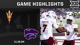 Arizona State vs 16 Kansas State Game Highlights  2024 Big 12 Football [upl. by Doley]