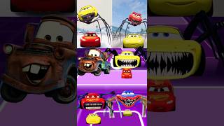 Cars 3 Mater Exe vs Spider Lighting McQueen vs Lighting McQueen Exe vs Cruz Ramirez x Coffin [upl. by Occer]