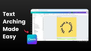 How to Arch Text in Canva [upl. by Anavoig289]