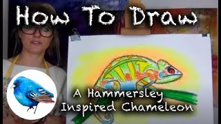 Learn how to draw A OENONE HAMMERSLEY INSPIRED CHAMELEON  STEP BY STEP GUIDE Age 5 [upl. by Jeannine]