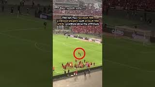 Liverpool fans invade football pitch in Singapores National Stadium wekaypoh shorts [upl. by Zoba]