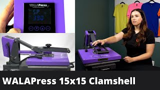 WALAPress Clamshell Heat Press 15x15 Review [upl. by Cagle889]