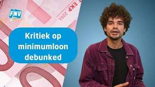 Kritiek op minimumloon debunked [upl. by Linnette348]