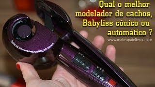 Modeladores para cabelos  Qual é melhor Babyliss Miracurl cônico ou automático [upl. by Fin576]