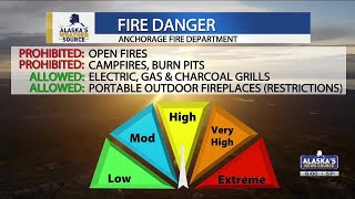 Fire danger rises in Anchorage open fires prohibited [upl. by Venn]