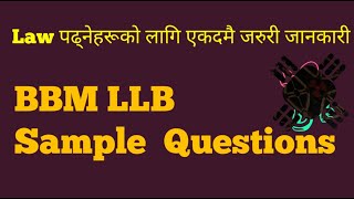 Sample Question of BBMLLb  KUSL  Kathmandu University school of Law Dejure Institute of Law [upl. by Akeenahs974]