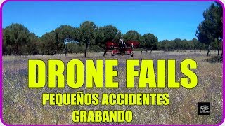 DRONE FAILS pequeños accidentes grabando Ltecnic [upl. by Ayit]