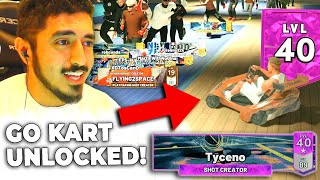 I GOT LEVEL 40 MAX AND UNLOCKED the GO KART in NBA2K22 HIGHEST LEVEL REWARD REACTION LEGEND [upl. by Ellehcim29]