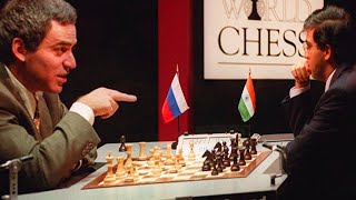 Kasparov vs Anand 1995 game 8 [upl. by Notgnimer]