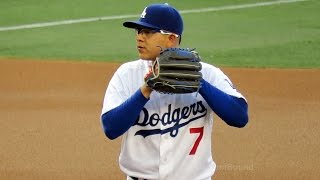 Julio Urias Dodger Stadium Debut 1st Inning Warmups 6716 [upl. by Gunilla]