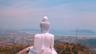 BIG BUDDHA  PHUKET THAILAND Drone 4K Video with Relaxing Music [upl. by Myrlene]