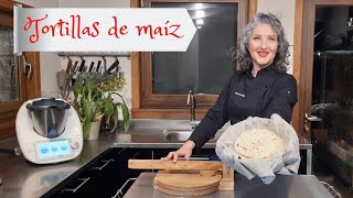 🌮TORTILLAS MEXICANAS DE MAIZ 🌮 con Thermomix® y tortillero casero [upl. by Petey]