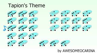 Tapions Theme Ocarina tabs tutorial [upl. by Ientruoc]