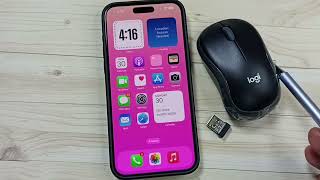 How to Connect Logitech B175 Bluetooth Wireless Mouse to iPhone 1616 Pro Max [upl. by Bruno]