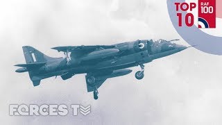 The Harrier  RAFs Top 10 Warplanes  Forces TV [upl. by Jepum]