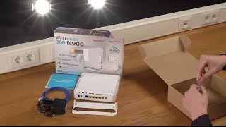 Unboxing en installatie van Sitecom WLR6100 WiFi Router X6 N900  NEDERLANDS [upl. by Uaeb]