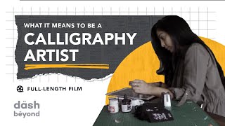 Interview with a Calligrapher A Day in the Life Sanjana Chatlani Dash Beyond Career Counselling [upl. by Auoz]