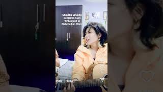 Shin Bia Singing Benjamin Sum “Chhingmit in Biahthu Kan Hlan” LIVE on her IG LIVE [upl. by Ellirehs164]