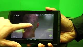 Nvidia Tegra K1 ReferenzTablet Demo Deutsch  tabtechde [upl. by Aneek]