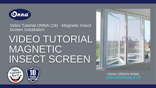 Video Tutorial ONNA 19  Magnetic Insect Screen [upl. by Inacana]