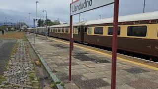 Class 47s Diesels Statesman Rail tour arriving at Llandudno Station [upl. by Afirahs56]