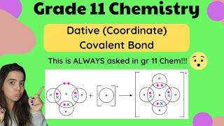 Dative coordinate Covalent Bond Grade 11 Chemistry [upl. by Agee468]