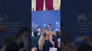 Adrien Brody Felicity Jones and Guy Pearce Sign Autographs at Venice Film Festival [upl. by Karon]