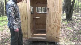 how to build a deer blind  remastered [upl. by Ellerahs914]