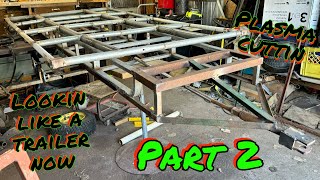 Dump trailer Part 2 Axle and bed frame [upl. by Carmine]