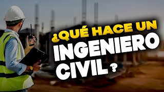 ✅ 10 FUNCIONES que hace INGENIERO CIVIL 👷‍♂ [upl. by Annairdua]