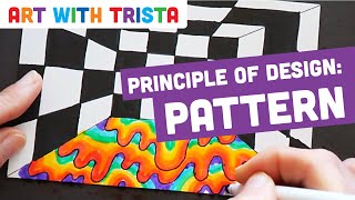 Principles of Design Pattern Art Tutorial  Art With Trista [upl. by Esimorp826]