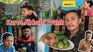 Karot Akhabi Prank ꯫ Karot Akhabi gi shake ꯫ Hudwna khare Marai🤣 [upl. by Dyun]