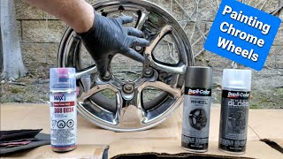 ✔ Everything you need to know PAINTING CHROME WHEELS 👀 [upl. by Charyl]