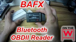 BAFX OBDII Bluetooth Reader Unboxing amp Use [upl. by Elletsirk620]