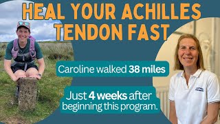 Heal Achilles Tendinopathy Tendonitis Fast Carolines Story [upl. by Burns683]