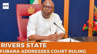 Governor Fubara Responds to Court Ruling on Rivers State Budget Controversy [upl. by Yssirc]